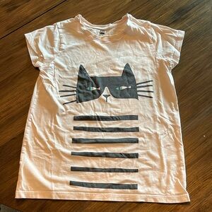 Size 10 girl’s tea collection t-shirt with Cat print back and front